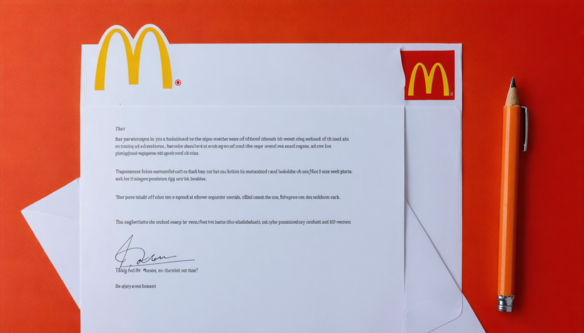 découvrez un exemple simple et rapide de lettre de démission pour mcdonald's, facile à personnaliser selon votre situation.